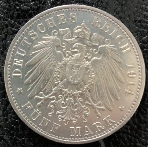 Deutsches reich mark 1914 - deutsches, 5