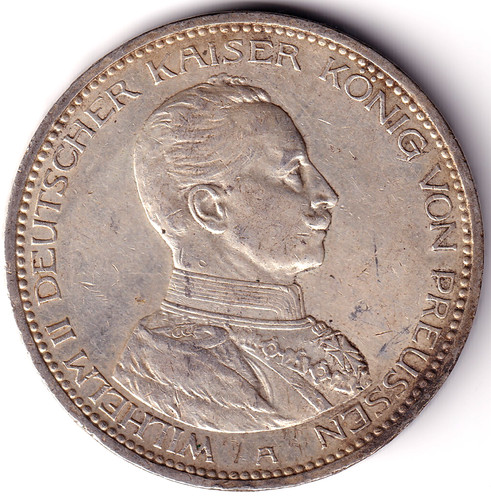 Preußen 1914 5 mark - av-vd,