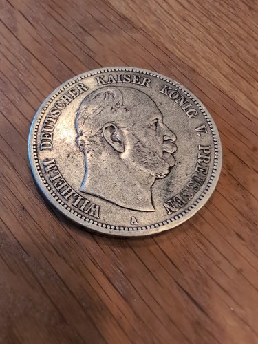 Silbermünze mark 1876 - 5, mark,