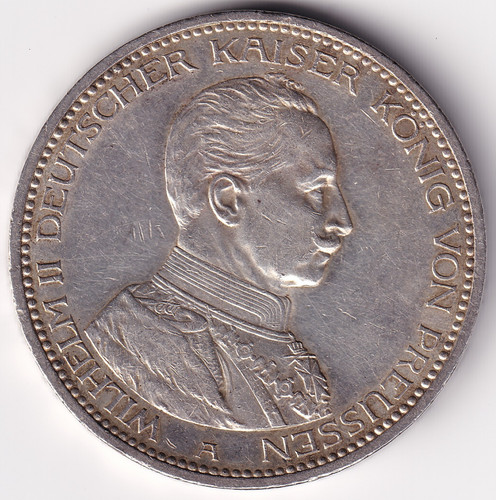 Preußen 1913 5 mark - av-vd,