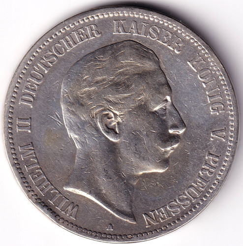 Preussen 1898 5 mark - av-vd,