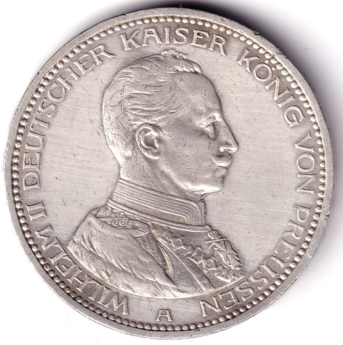 Preußen 1913 5 mark - av-vd,
