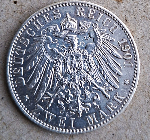 Deutsches reich mark 1901 - deutsches, 2