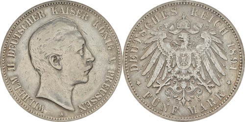 Preußen mark 1891 104 - preußen:5,