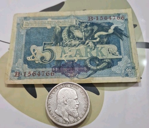 1900 fünf mark preussen - mark,