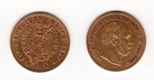 Preussen mark 1877 a - 5,