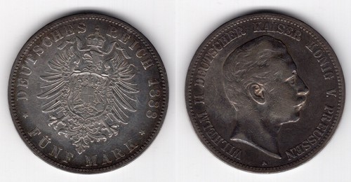Preussen mark 1888 a - preussen, 5